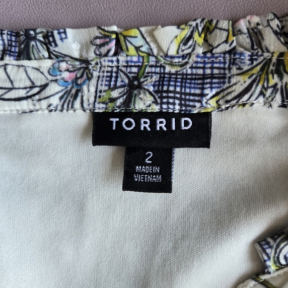 Torrid Mini Clip Dot Front Keyhole Dress Womens 2X Cottagecore Feminine Romantic - Picture 10 of 13